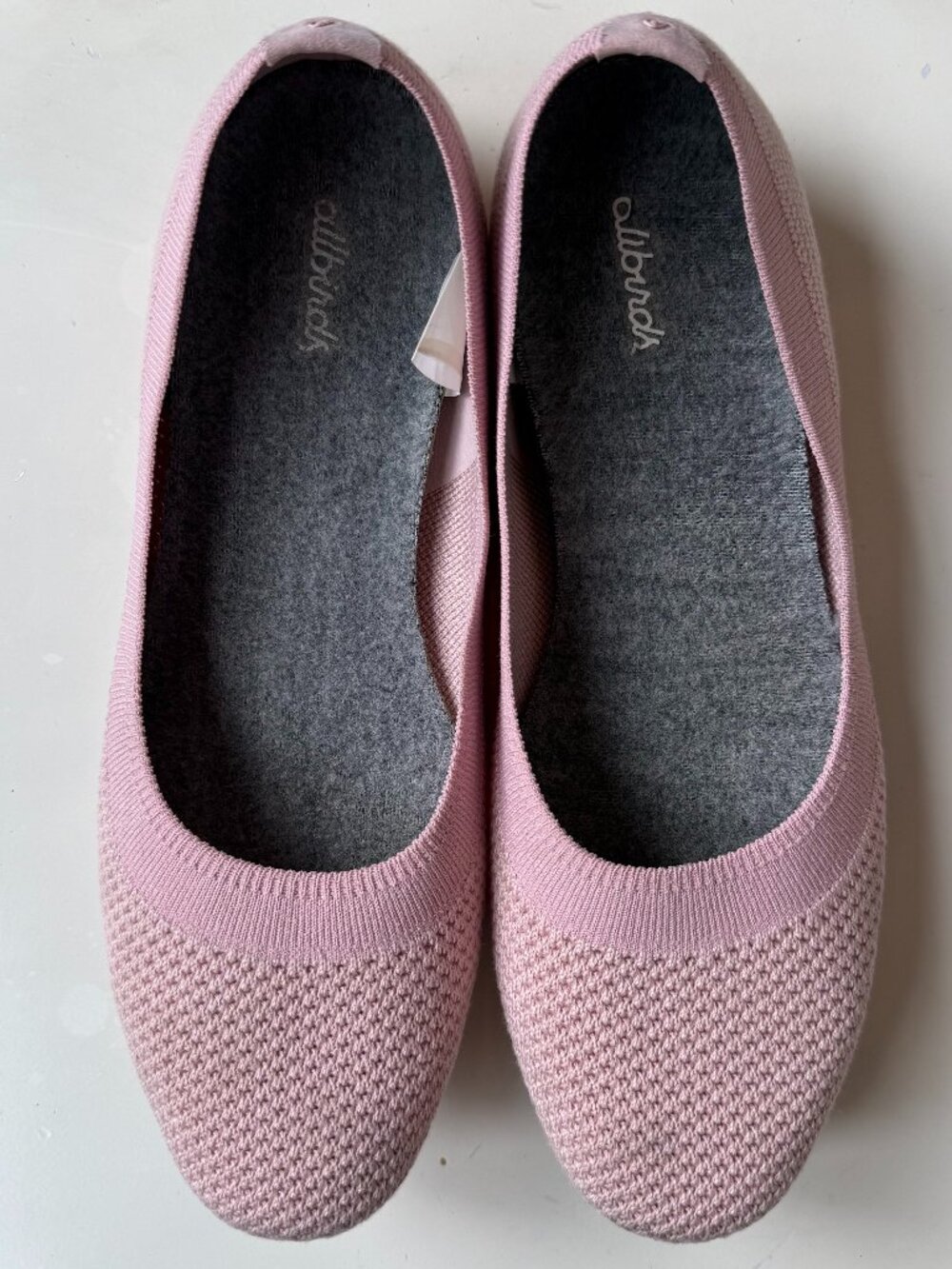 Allbirds Tree Breezer flat, baby pink size 9